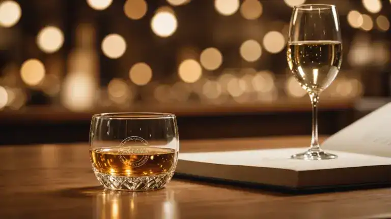 Verres à vin et whisky gravés au laser, illustrant le service de personnalisation sur verre proposé par Laz’Arts Factory à Genève, disponible dans toute la Suisse.