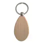 Porte-clé goutte en bois clair personnalisé Porte-clé en forme de goutte en bois clair à personnaliser, modèle vierge pour gravure laser