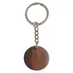 Porte-clé rond mini en bois foncé personnalisé Porte-clé rond mini en bois foncé à personnaliser, modèle vierge pour gravure laser