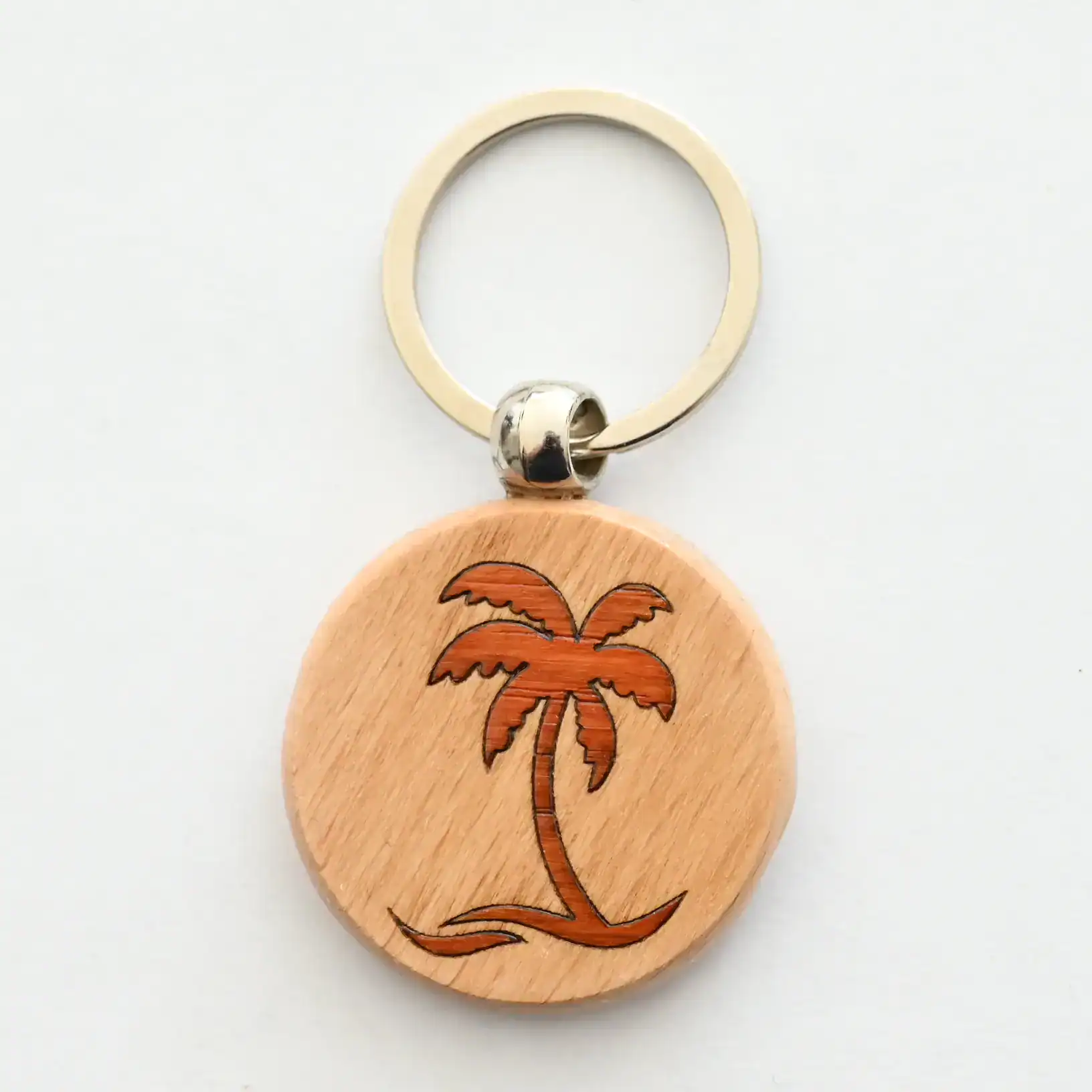 Porte clés marqueterie bois - Plage 02 Porte clé Plage 02